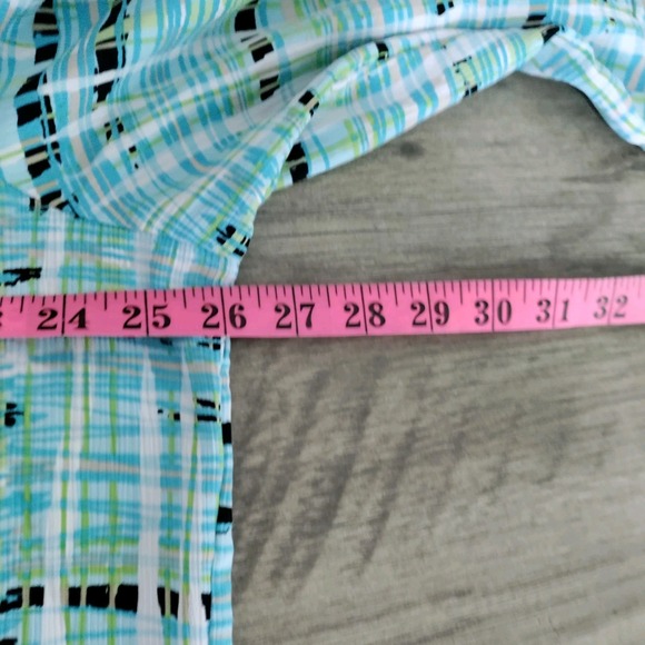 Cj Banks 3/4 Sleeve Button Front Blouse Artsy Womns Size 2X - Picture 5 of 7